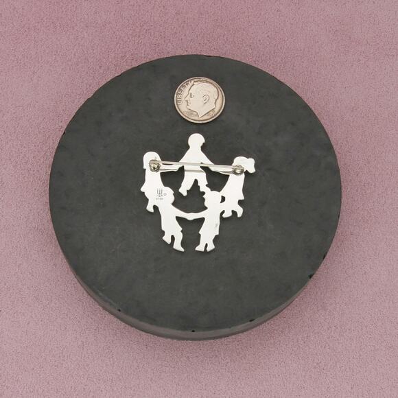 james avery sterling silver retired ring around the rosie brooch - Picture 3 of 3